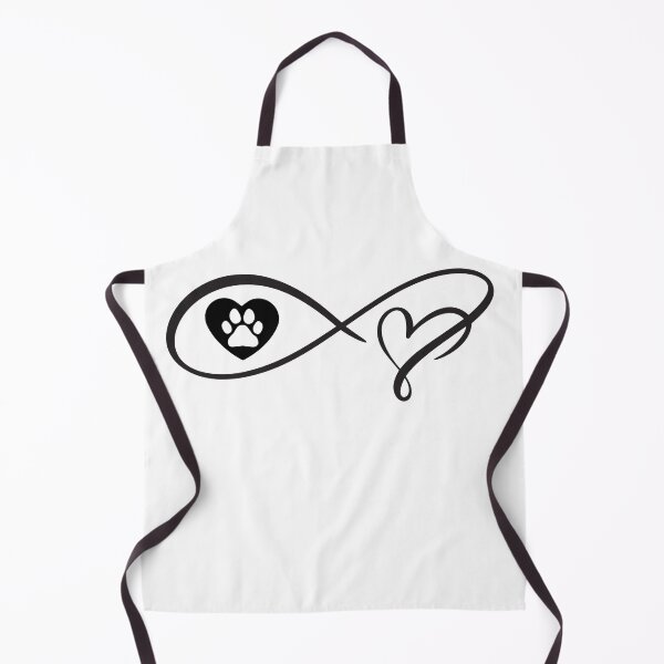 Item preview, A paw heart infinity design. A dog infinity heart. designed and sold by Doggymadness.