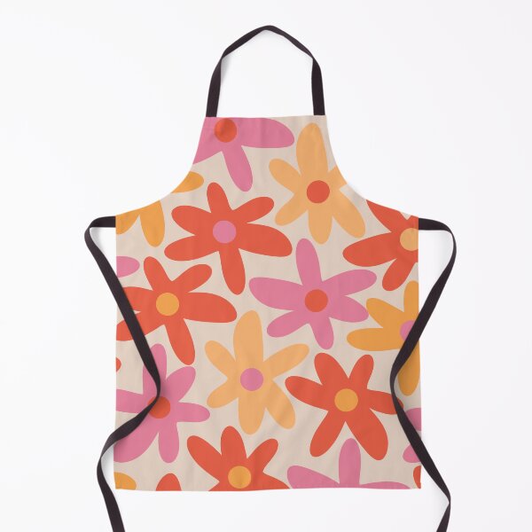Item preview, Daisy Time Retro Floral Pattern Pink Orange  designed and sold by kierkegaard.