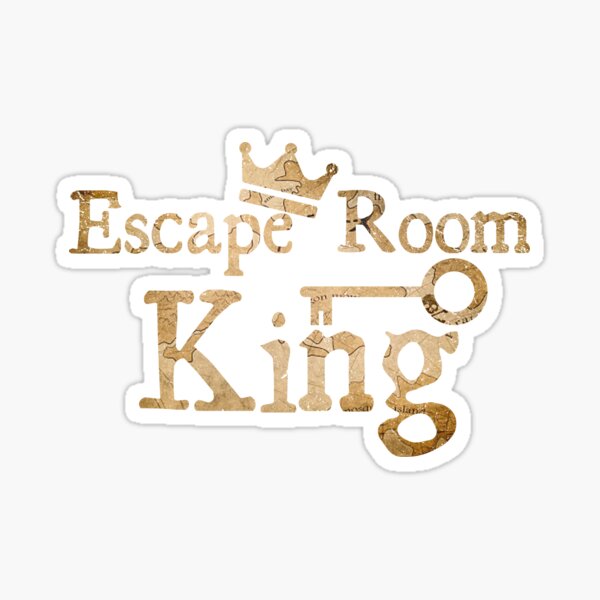 "Vintage Escape Room King" Sticker for Sale by diip Redbubble