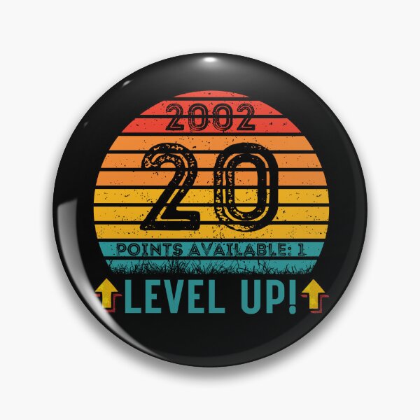 Item preview, 20 Year Old Birthday Gift Level UP 2002 designed and sold by UniqueBPresent.