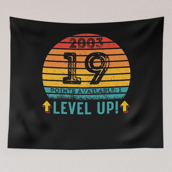 Item preview, 19 Year Old Birthday Gift Level UP 2003 designed and sold by UniqueBPresent.