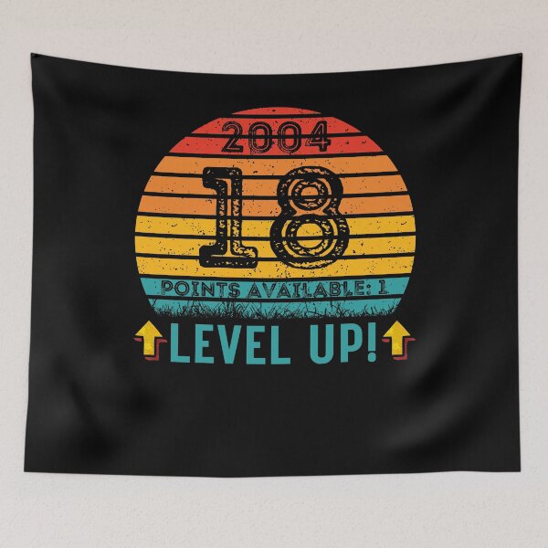Item preview, 18 Year Old Birthday Gift Level UP 2004 designed and sold by UniqueBPresent.