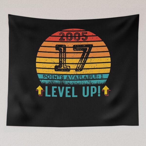 Item preview, 17 Year Old Birthday Gift Level UP 2005 designed and sold by UniqueBPresent.