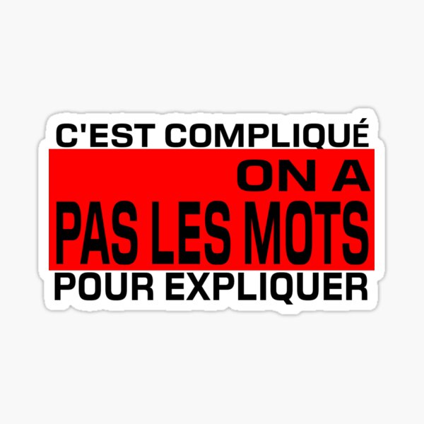 it-s-complicated-no-words-to-explain-sticker-for-sale-by-clefspros