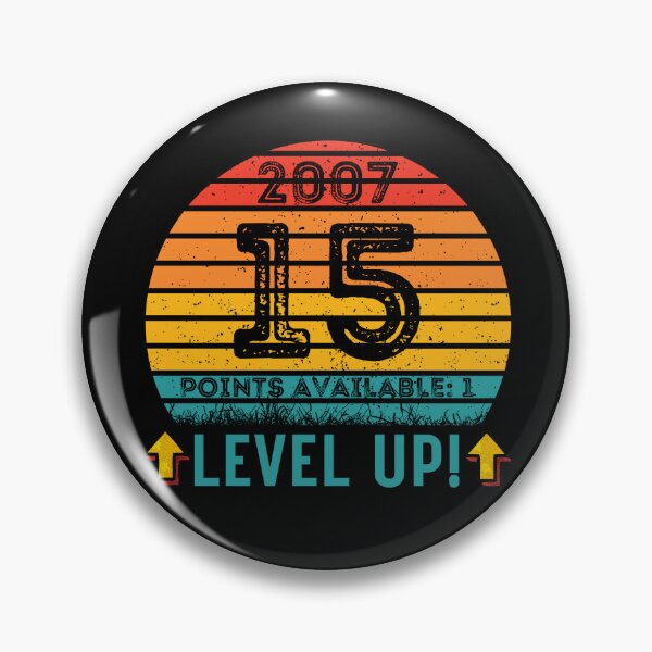 Item preview, 15 Year Old Birthday Gift Level UP 2007 designed and sold by UniqueBPresent.