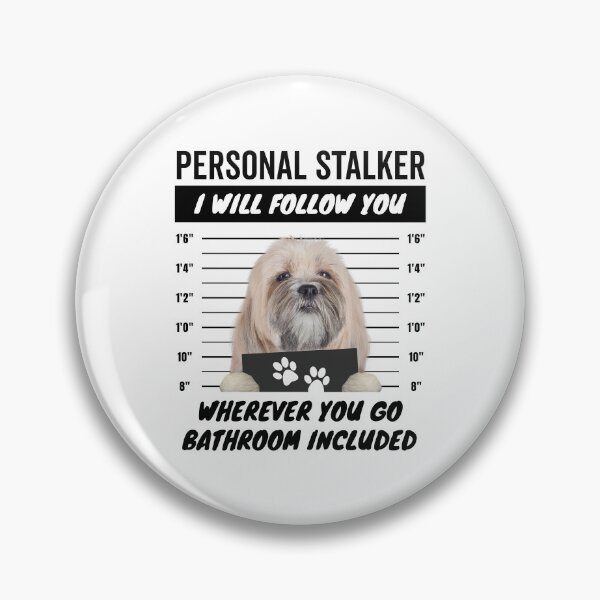 Item preview, Personal Stalker Dog – Lhasa Apso designed and sold by More Cute Dogs.