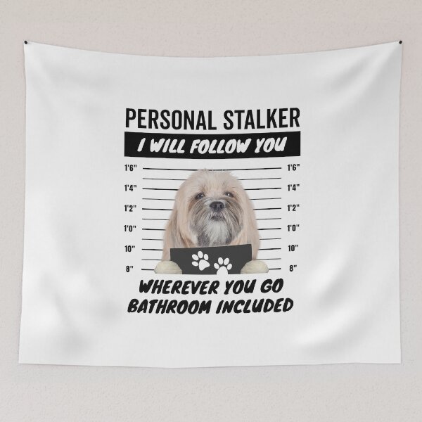 Item preview, Personal Stalker Dog – Lhasa Apso designed and sold by More Cute Dogs.