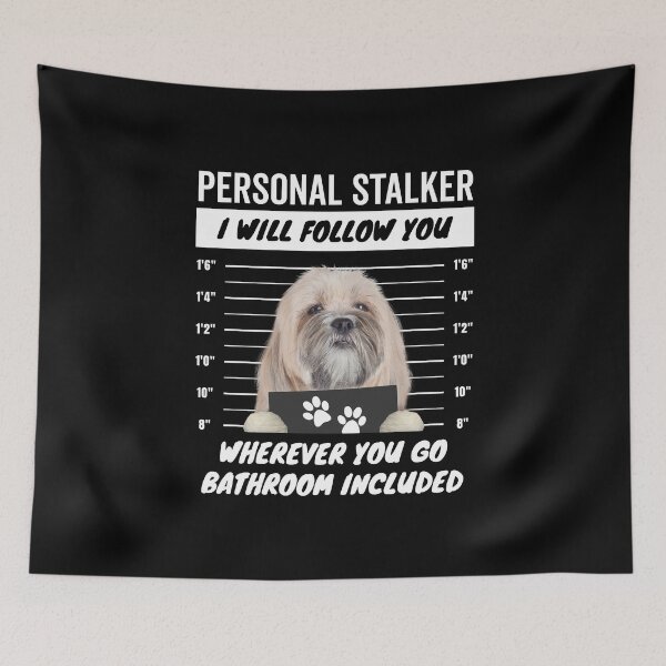 Item preview, Personal Stalker Dog – Lhasa Apso designed and sold by More Cute Dogs.