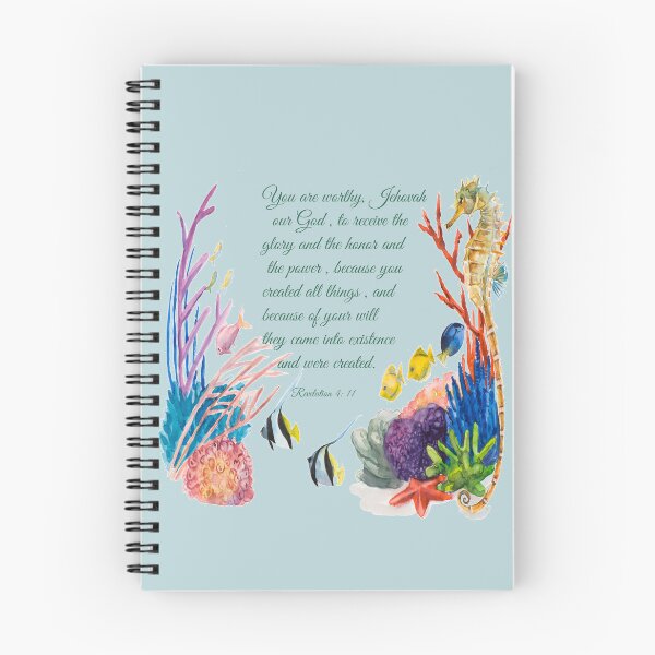 Item preview, Revelation 4:11 Spiral Notebook designed and sold by crafts-gift.