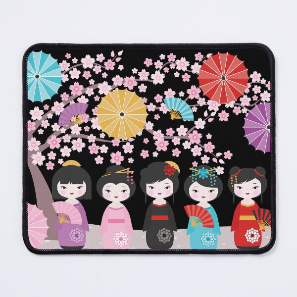 Item preview, Japanese Kokeshi Dolls Black designed and sold by StudioShine.