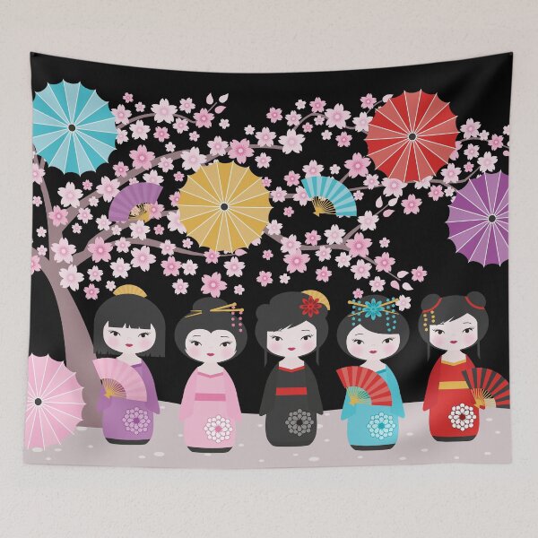 Item preview, Japanese Kokeshi Dolls Black designed and sold by StudioShine.