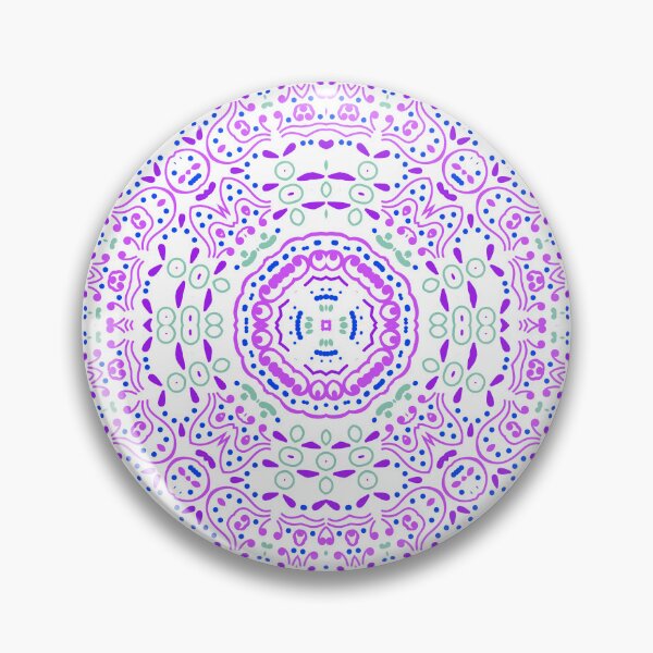 Item preview, Purple Floral mandala seamless pattern designed and sold by TheCosmoWest.