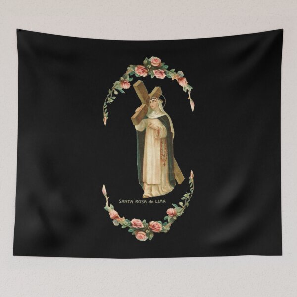 Item preview, Saint Rose of Lima Holy Card T-Shirt designed and sold by EdvardSoderberg.