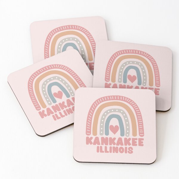 Item preview, Kankakee Illinois Cute Boho Rainbow designed and sold by Krysanthe.