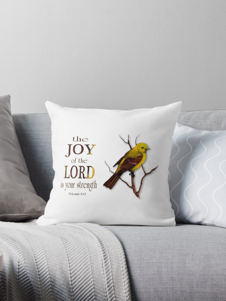 Yellow bird pillow hot sale