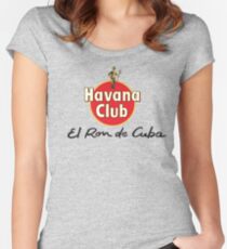 Havanna Club Tailliertes Rundhals-Shirt