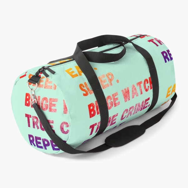 Item preview, Eat, Sleep, Binge Watch Crime Shows, Repeat! (pop art colors) designed and sold by CristalleLisa.