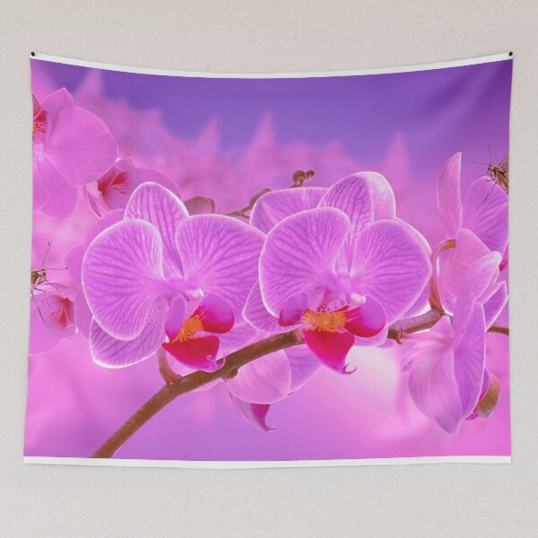 Item preview, Beautiful Pink and Purple Image of Flowers and Butterflies designed and sold by Nils Petter Stein.