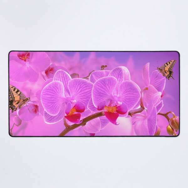 Item preview, Beautiful Pink and Purple Image of Flowers and Butterflies designed and sold by Nils Petter Stein.
