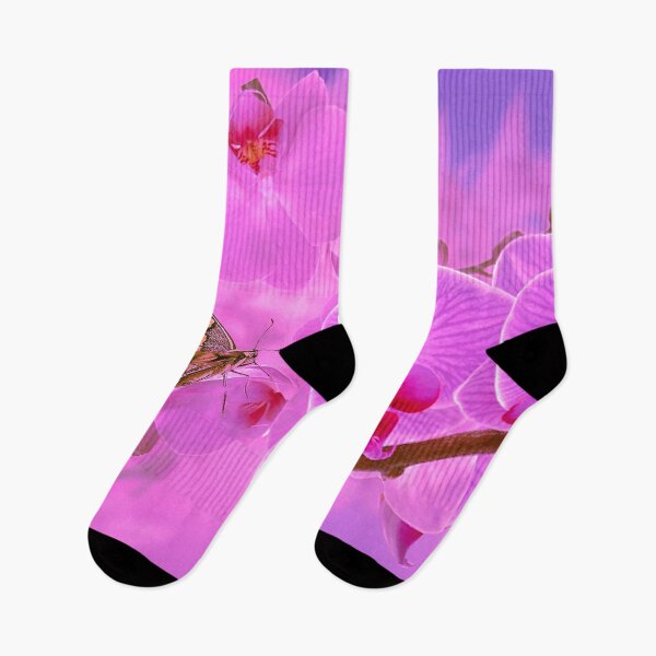 Item preview, Beautiful Pink and Purple Image of Flowers and Butterflies designed and sold by Nils Petter Stein.