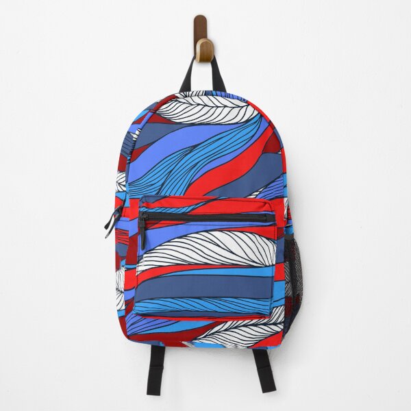 Item preview, Blue and red coloured pattern designed and sold by Globalize.