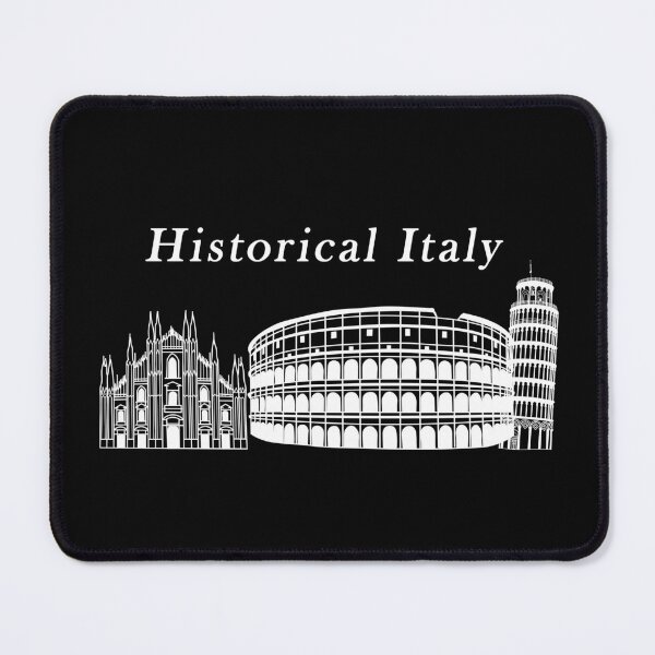 Item preview, Italy, Milan Cathedral, Rome Colosseum, Leaning Tower of Pisa, white designed and sold by CreaVisArt.