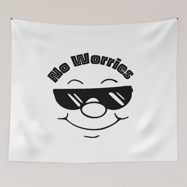 Item preview, No Worries | Funny Faces | Humor| Designs by derickquince designed and sold by DerickQuince.