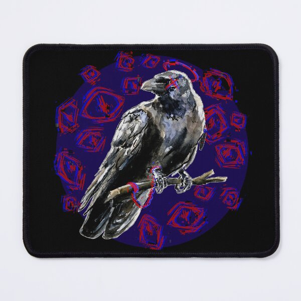Item preview, Trapped Crow (Blue Version) designed and sold by PainAndBrushes.