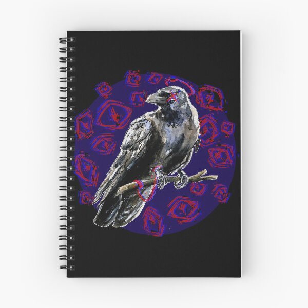 Item preview, Trapped Crow (Blue Version) designed and sold by PainAndBrushes.