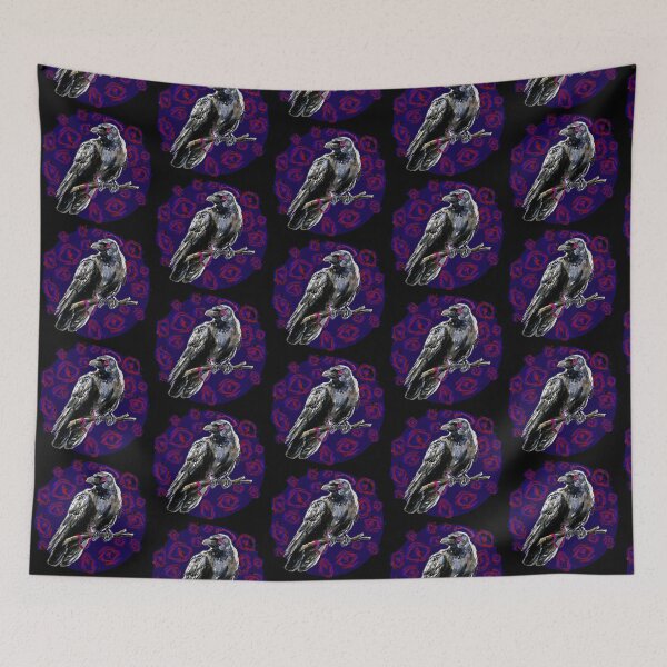 Item preview, Trapped Crow (Blue Version) designed and sold by PainAndBrushes.