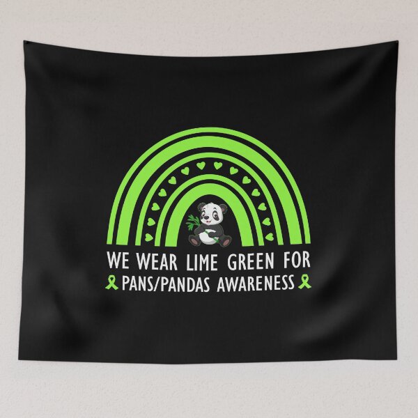 Item preview, We Wear Lime Green For Pans Pandas Awareness Shirt, Pandas Are Awesome Shirt, Panda Bear Lover Shirt, PANS Awareness Shirt, Like Pandas Tee designed and sold by aymob.