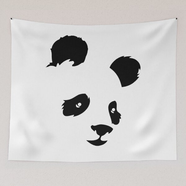 Item preview, Cute Panda Bear Black & White Kawaii animal face designed and sold by ghazalish.