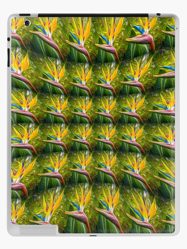 Funda y vinilo para iPad «Patrón de flores de Canna que se asemeja al pico  de un pájaro.» de Patternflower | Redbubble