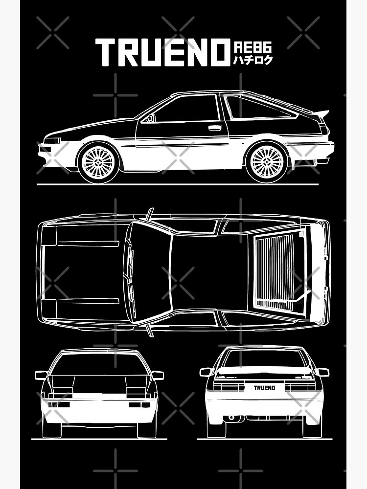 Toyota ae86 blueprint