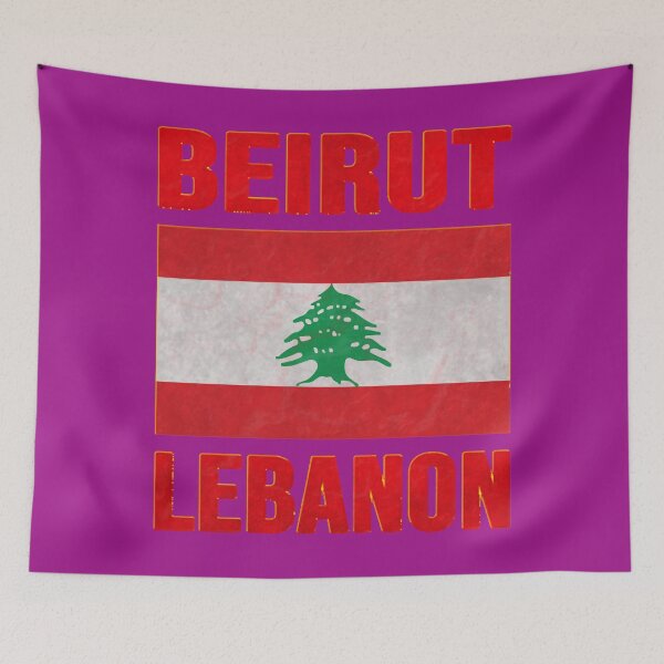 Artikelvorschau, Beirut Libanon, Libanon-Flagge, Hauptstadt des Libanon entworfen und verkauft von AnatDianio.