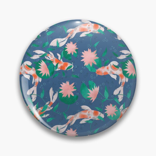 Item preview, Koi Pond Blue designed and sold by LizzieLart.