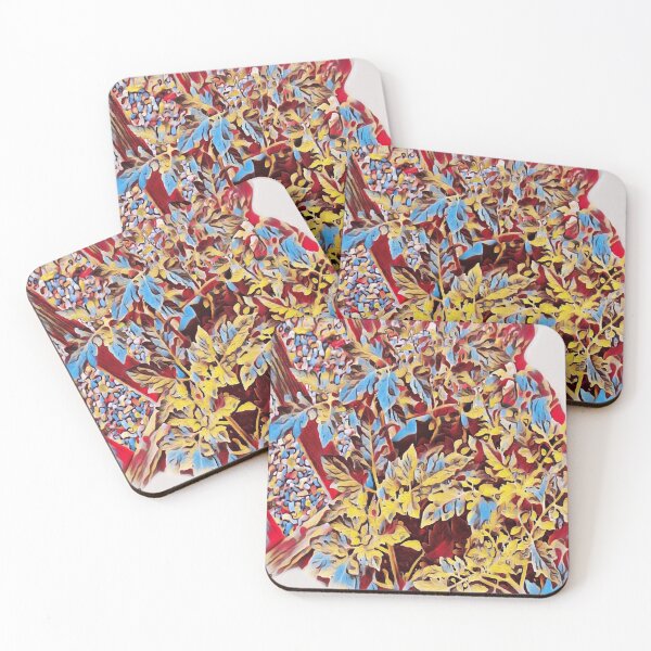 Item preview, Tomato Plant Leaves Abstract Photo Blue Gold Brown designed and sold by DianeBP.