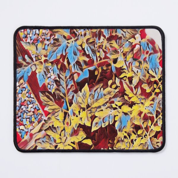 Item preview, Tomato Plant Leaves Abstract Photo Blue Gold Brown designed and sold by DianeBP.