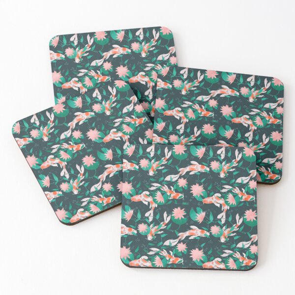 Item preview, Koi Pond green designed and sold by LizzieLart.
