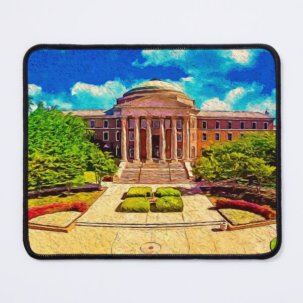Item preview, The Dallas Hall of the Southern Methodist University in Dallas, Texas - digital painting designed and sold by NickoPrints.