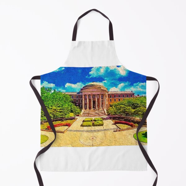 Item preview, The Dallas Hall of the Southern Methodist University in Dallas, Texas - digital painting designed and sold by NickoPrints.