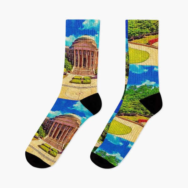 Item preview, The Dallas Hall of the Southern Methodist University in Dallas, Texas - digital painting designed and sold by NickoPrints.