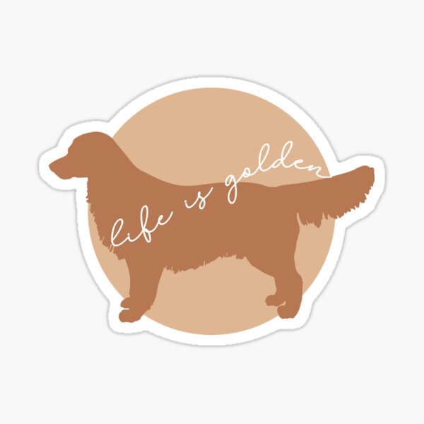 Item preview, Mit einem Retriever ist das Leben golden designed and sold by lewwurm.