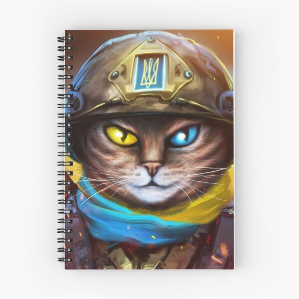 Item preview, gato soldado ucraniano designed and sold by MaryshaArt.
