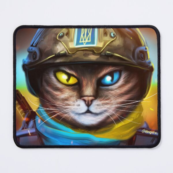 Item preview, Cat Ukrainian Soldier designed and sold by MaryshaArt.