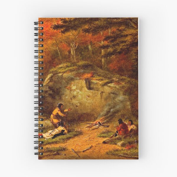 Item preview, Autumn in West Canada, Chippeway Indians, oil painting by Cornelius Krieghoff, 1865 designed and sold by Geraldo Garcia.