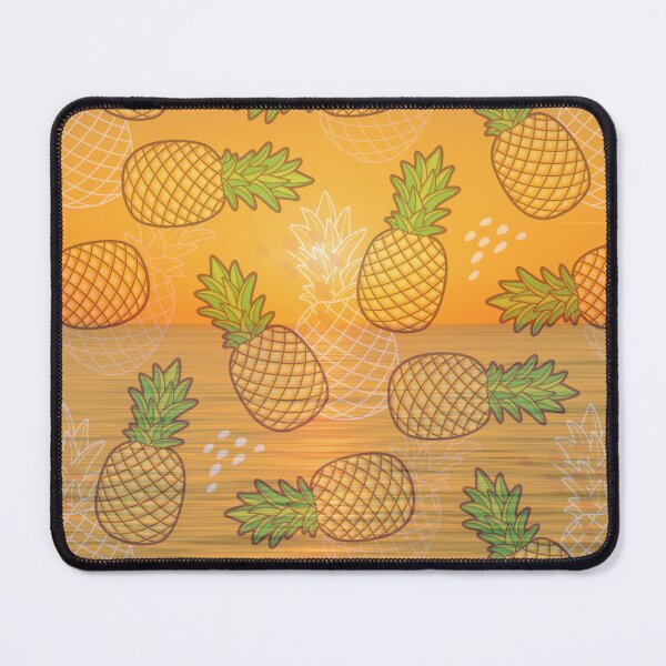 Item preview, yellow sunset beach pineapple pattern designed and sold by Beeroclock.