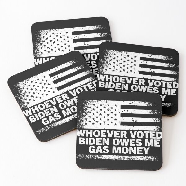 Item preview, American Flag Whoever Voted Biden Owes Me Gas Money  designed and sold by fawsonpnhamme.