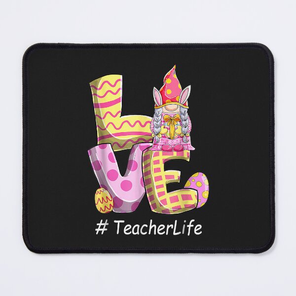 Item preview, Love Teacher Life Easter Gnome Egg Hunting Basket designed and sold by minadebbieark.
