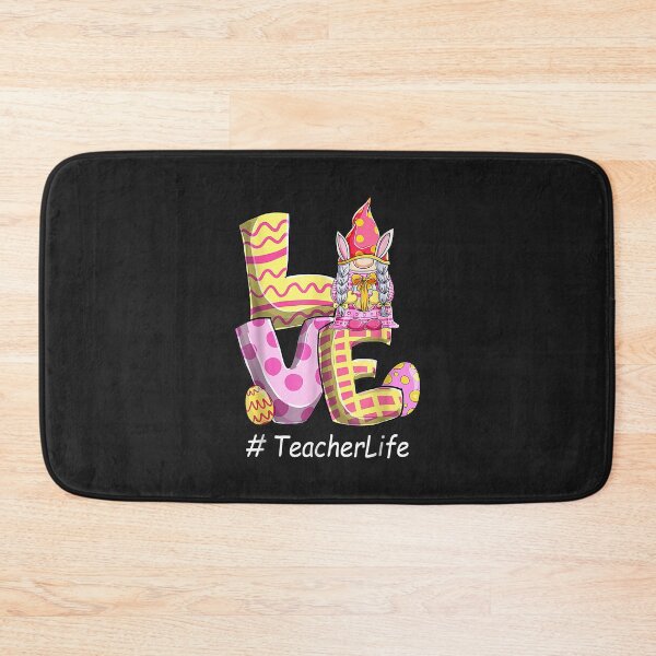 Item preview, Love Teacher Life Easter Gnome Egg Hunting Basket designed and sold by minadebbieark.